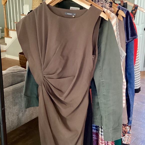 Theme Mocha Asymmetrical Dress - Picture 1 of 6
